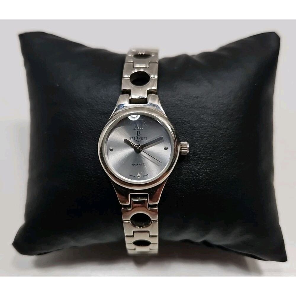 Berenger Women's Watch Silver Tone Silver Grey Dial 22mm - New Battery W149